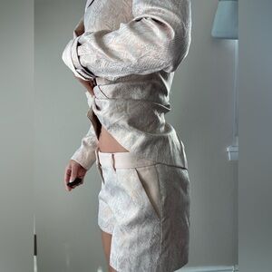 Ted Baker Cream Blazer and Shorts Ensemble